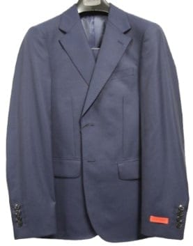 T.O. CENTRION MENS SLIM FIT NAVY DESIGN WOOL SUIT