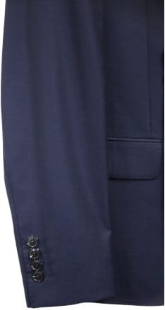 T.O. CENTRION MENS SLIM FIT NAVY DESIGN WOOL SUIT - Image 2