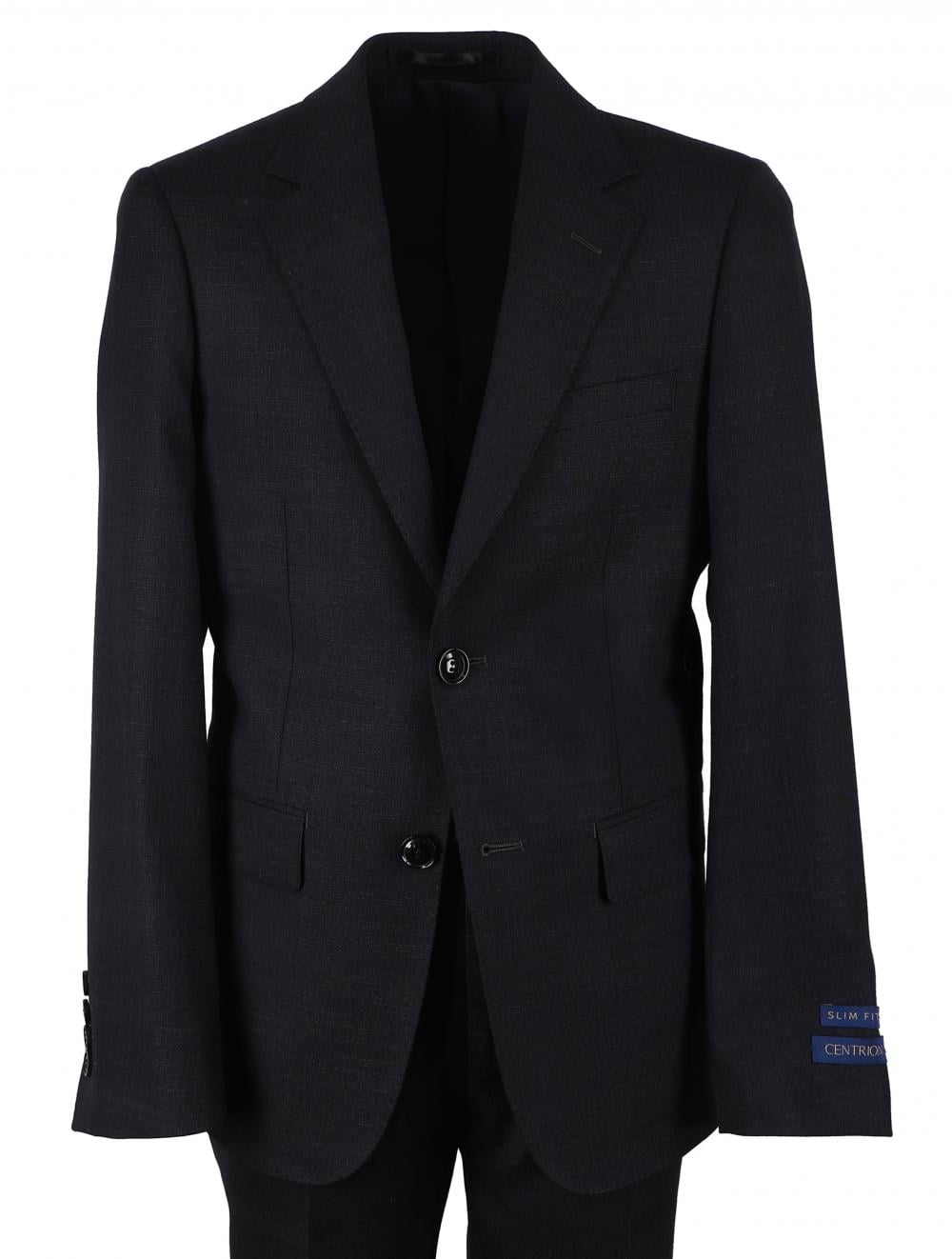 T.O. CENTRION BOYS SLIM FIT NAVY FASHION WOOL SUIT