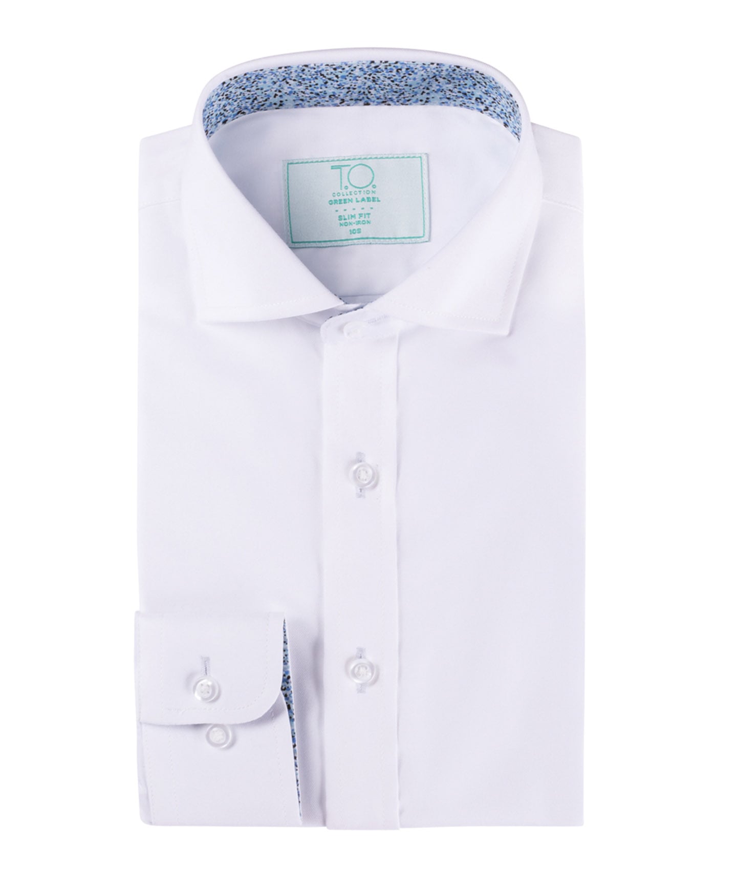 T.O. COLLECTION Boys CLASSIC Fit Long Sleeve Contrast Cotton Dress Shirt CS028-B