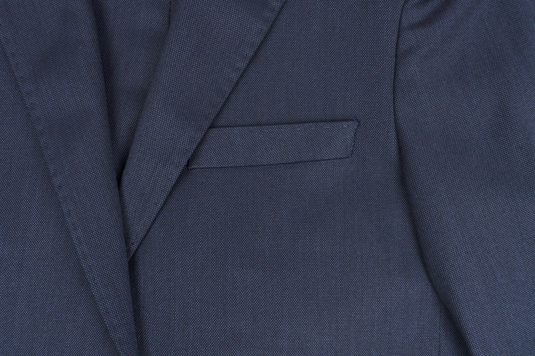 T.O. COLLECTION BOYS SLIM FIT BIRDS EYE NAVY SUIT - 1433-23 - Image 4