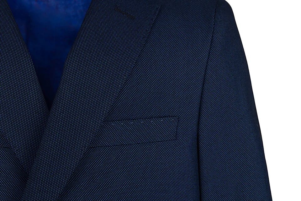 T.O. COLLECTION BOYS SLIM FIT MICROFIBER BLEND BLUE DESIGN SUIT - Image 2