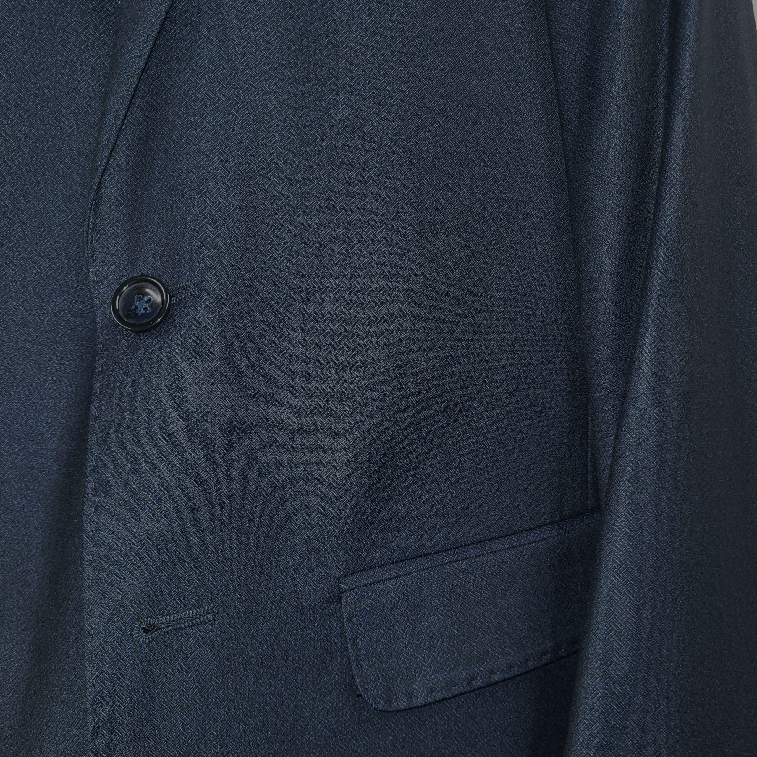 T.O. COLLECTION BOYS VERONA FIT MICROFIBER BLEND NAVY DESIGN SUIT - Image 2