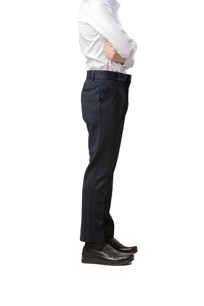 T.O. COLLECTION MENS SLIM FIT PINDOT NAVY PANTS - A78093-3 - Image 2