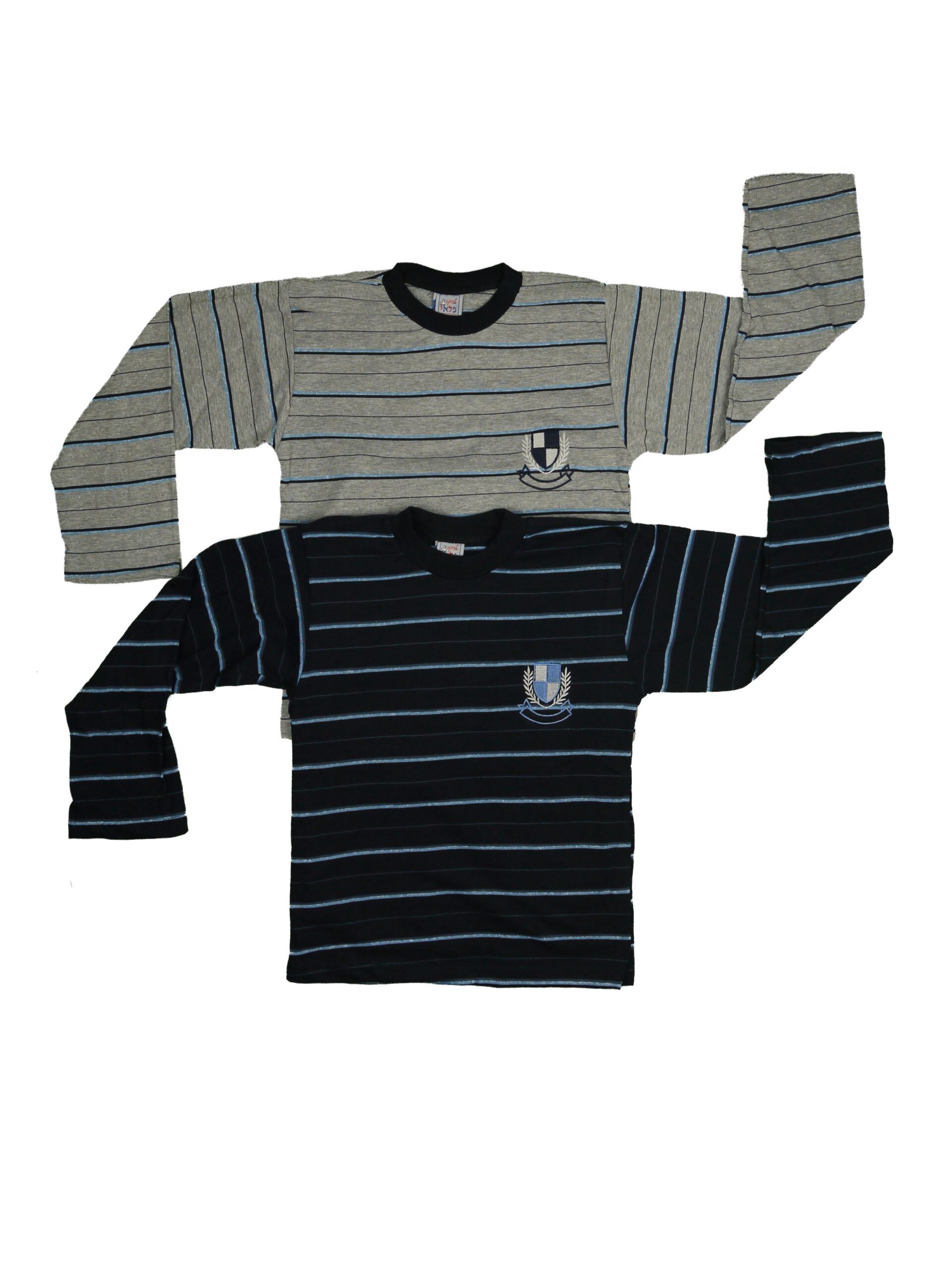 TRICO PLEI Boys Navy & Grey Pajama Sets 100% Cotton