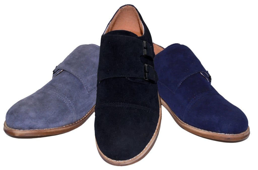 BROOKLYN BROTHERS Boys Suede Double Monk Strap Shoes colors Boytique