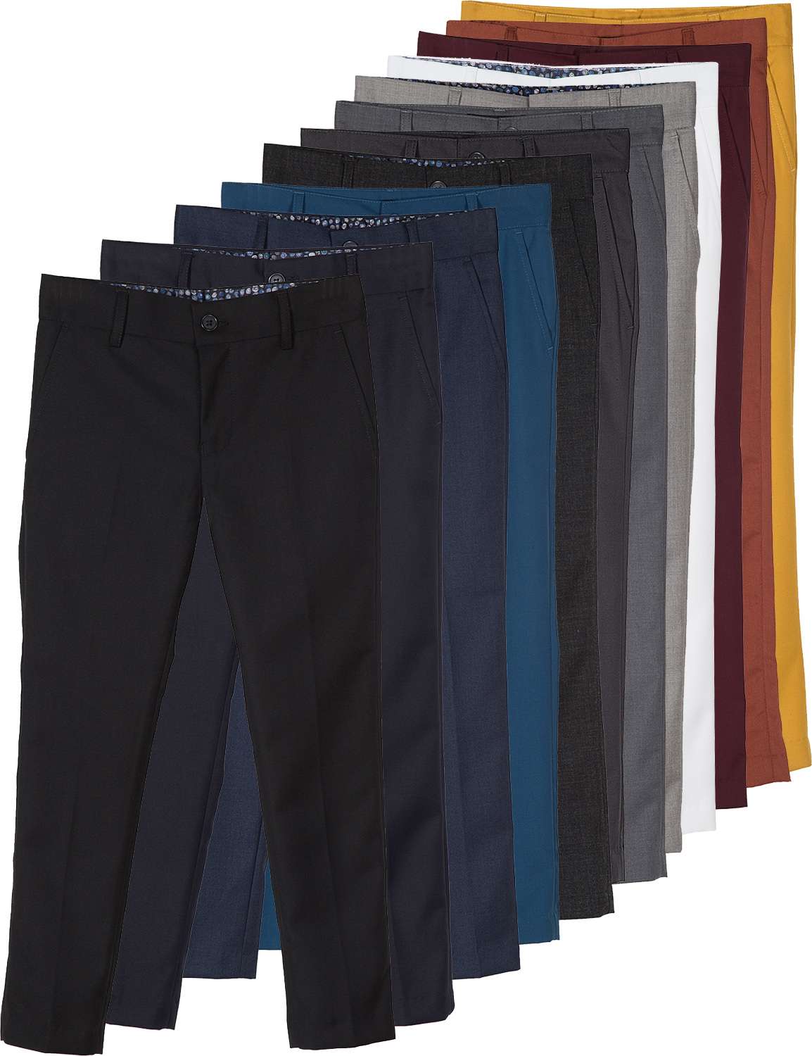 Pantonlini Classic Fit Boys' Black Dress Pant main image 0