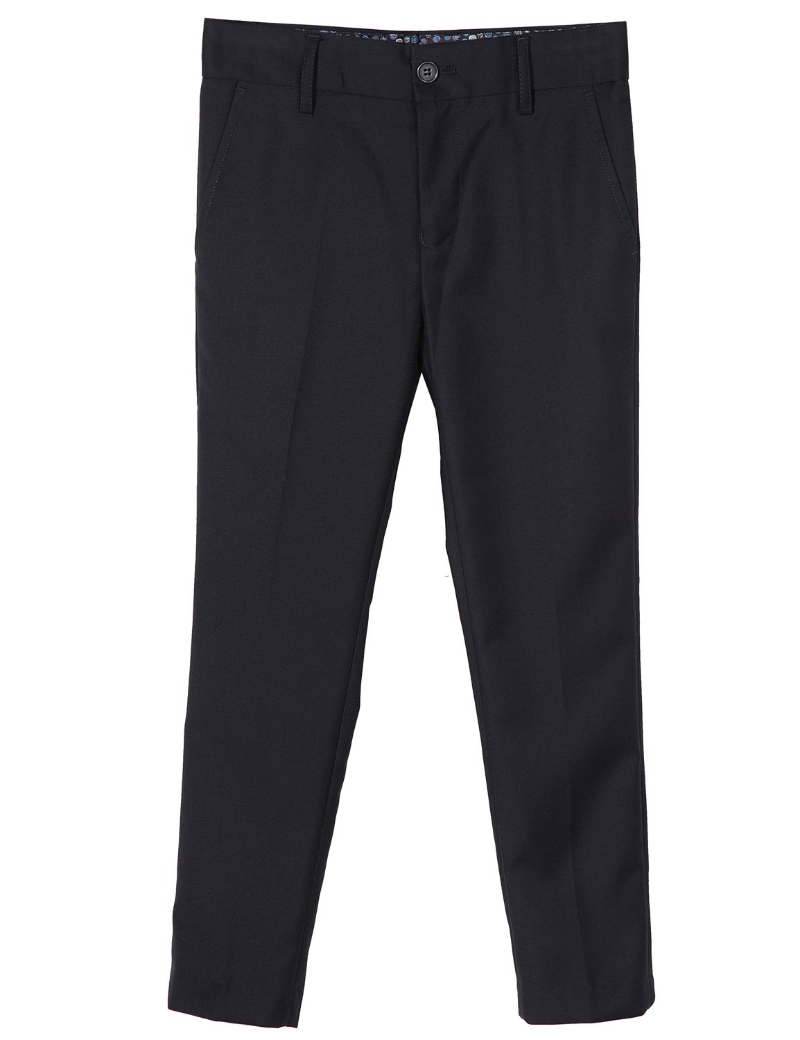 Mavezzano Regular Fit Boys' Wool Blend Charcoal Dress Pant