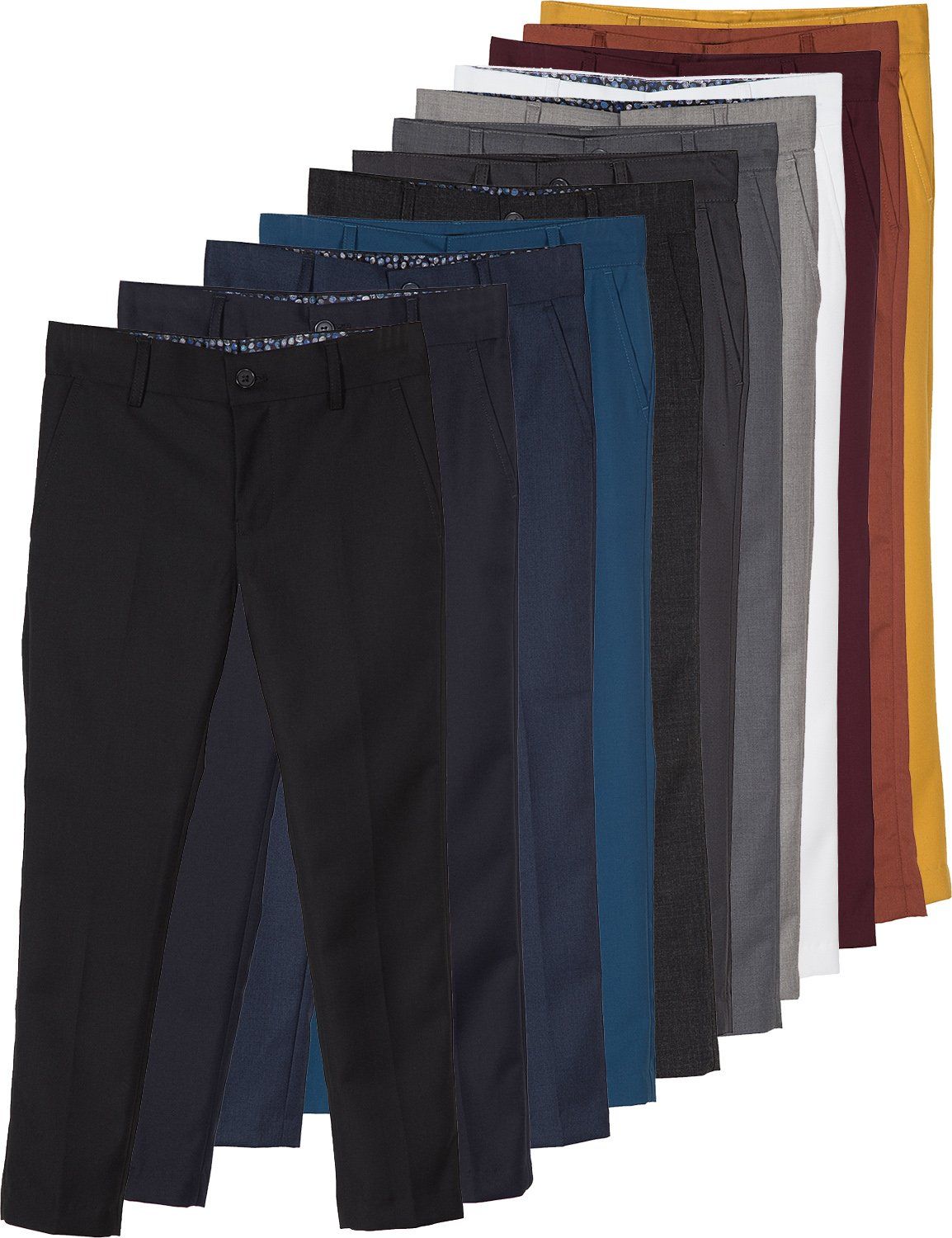 ARMANDO MARTILLO Boys Skinny Fit Husky Slim Fit Dress Pants 607P 607H