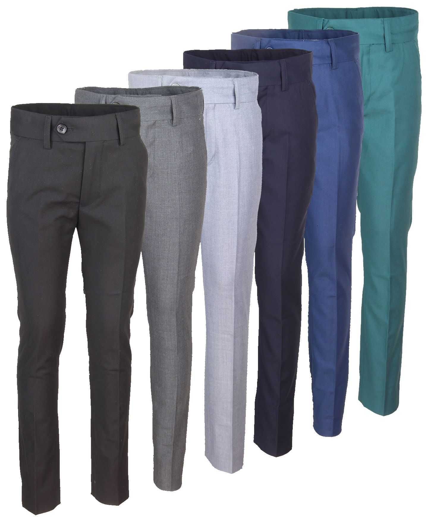 ALFA PERRY Boys Slim Fit-Waist Skinny Fit-Leg Dress Pants - colors ...