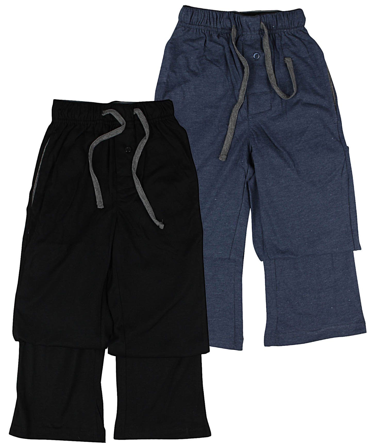 CASUAL TRENDS Mens Cotton Blend Solid Color Knit Pajama Pants