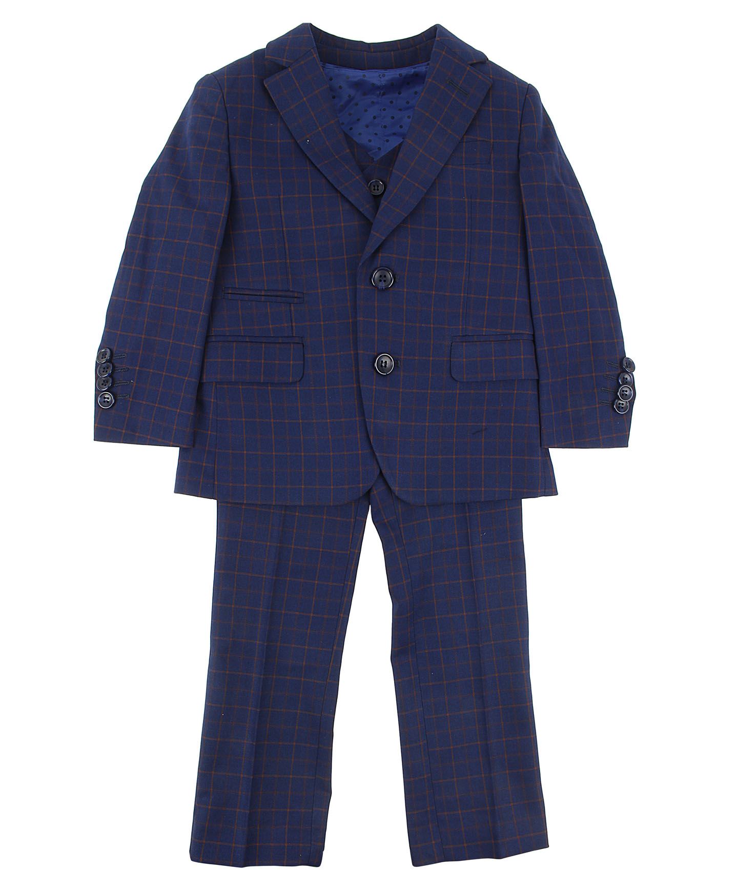 Isaac Mizrahi gummed Boys Plaid Blazer
