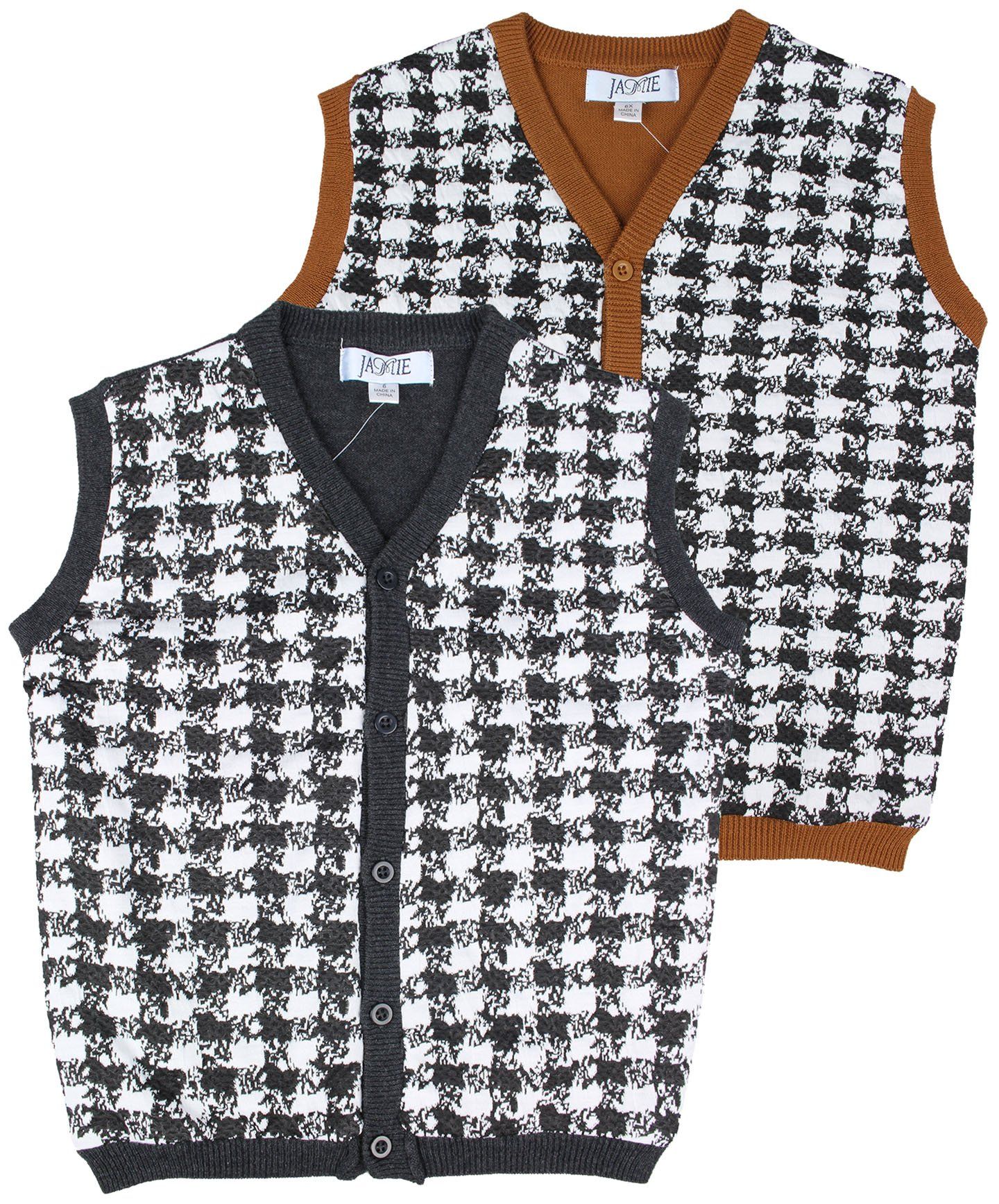 Boys white sweater vest 2025