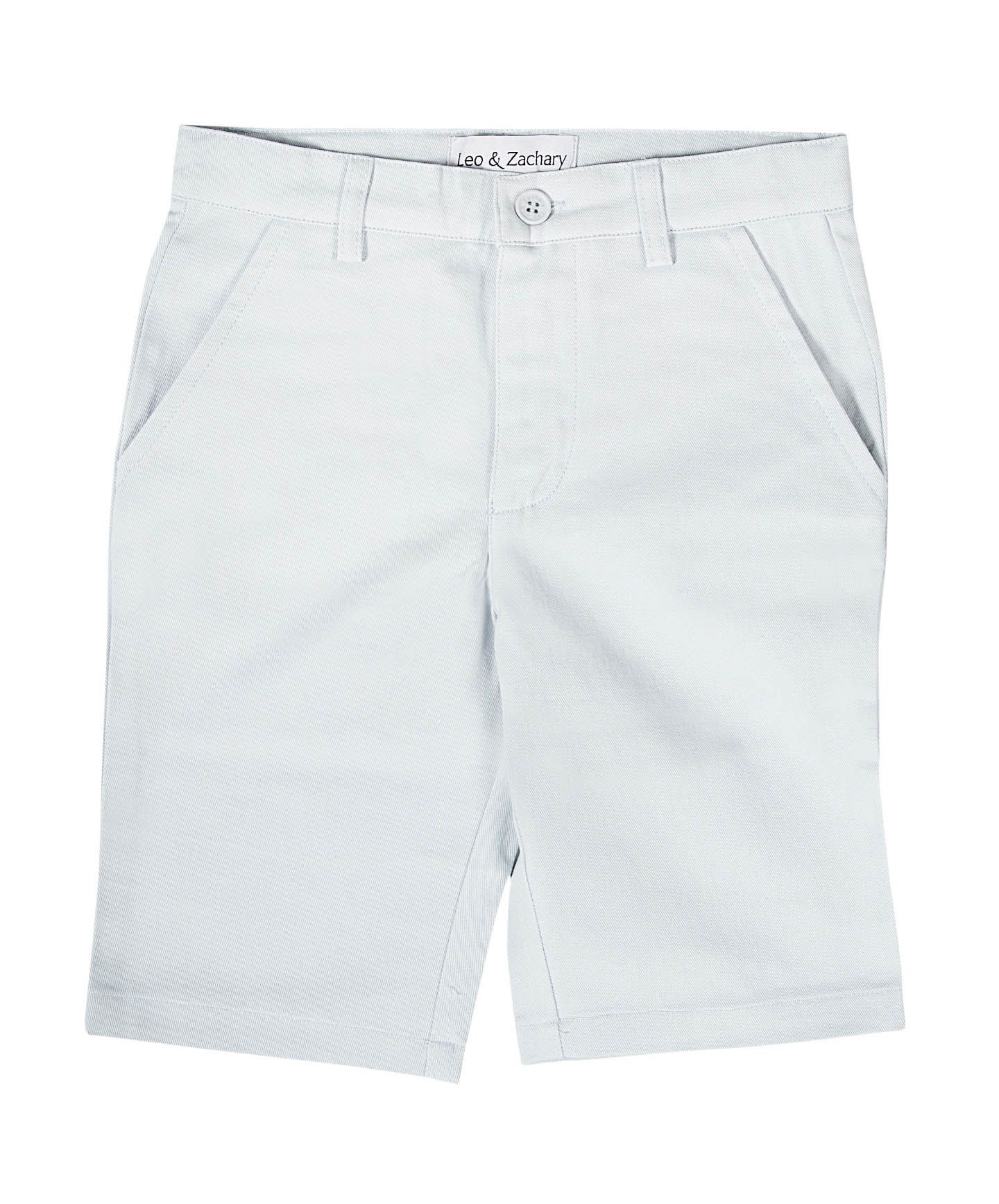 LEO ZACHARY Boys Slim Fit 100% Cotton Stretch Adjustable Waist