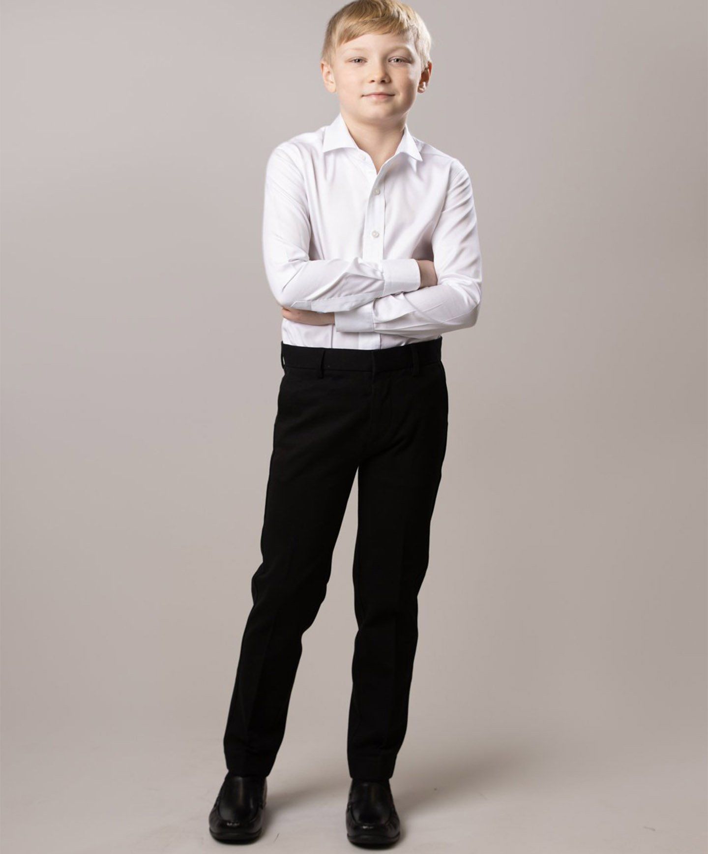 T.O. COLLECTION Boys HUSKY Fit Microfiber Blend Stretch Dress Pants - 3010  - Boytique %