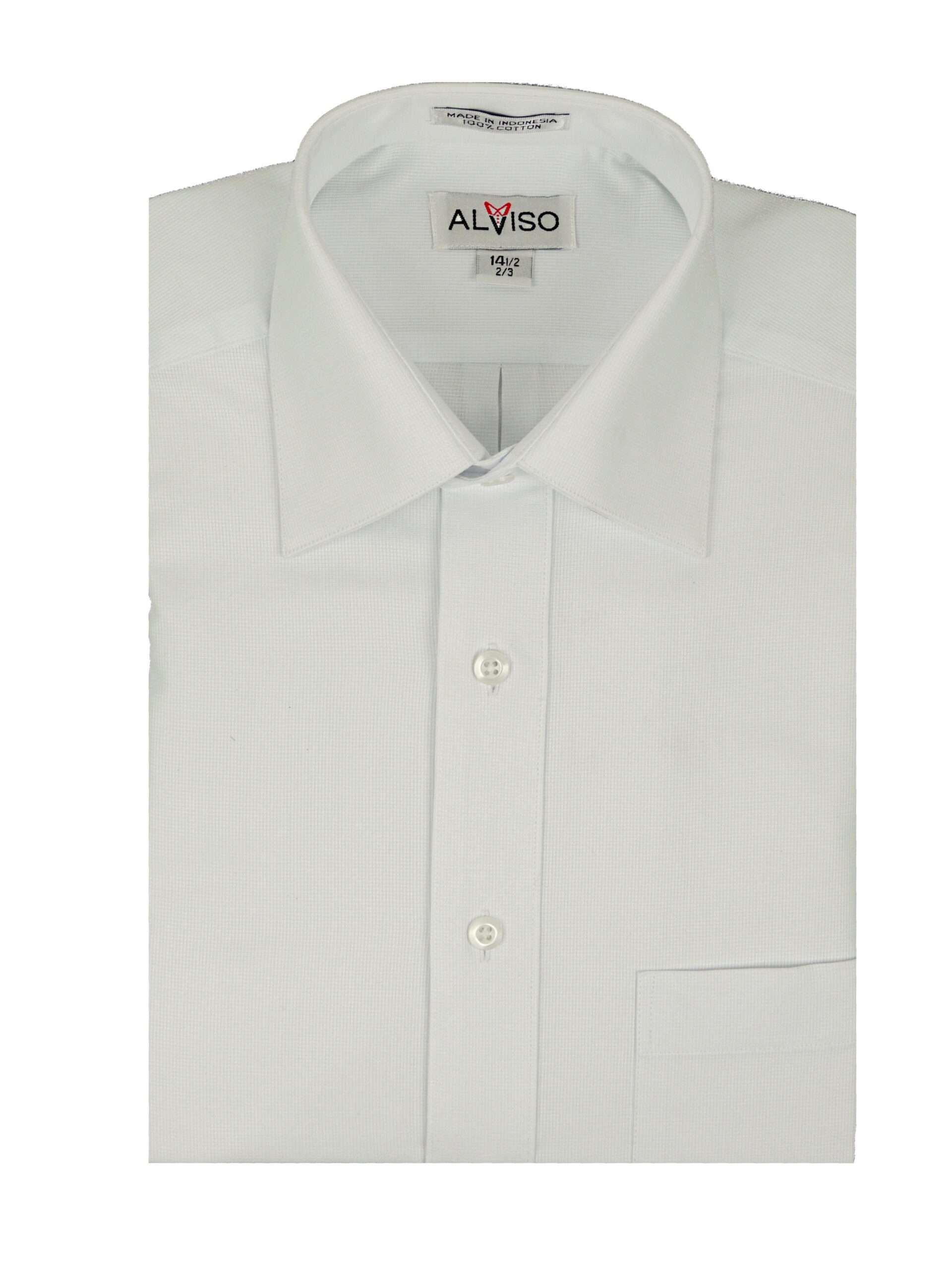 ALVISO Mens Classic Fit French Cuff textured 100 Cotton Dress Shirt