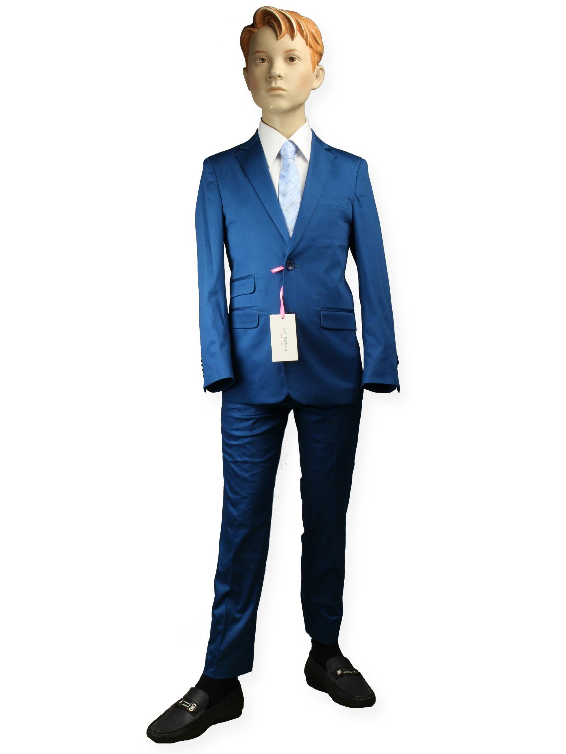 Isaac Mizrahi Boy s Cotton Skinny Cobelt Suit