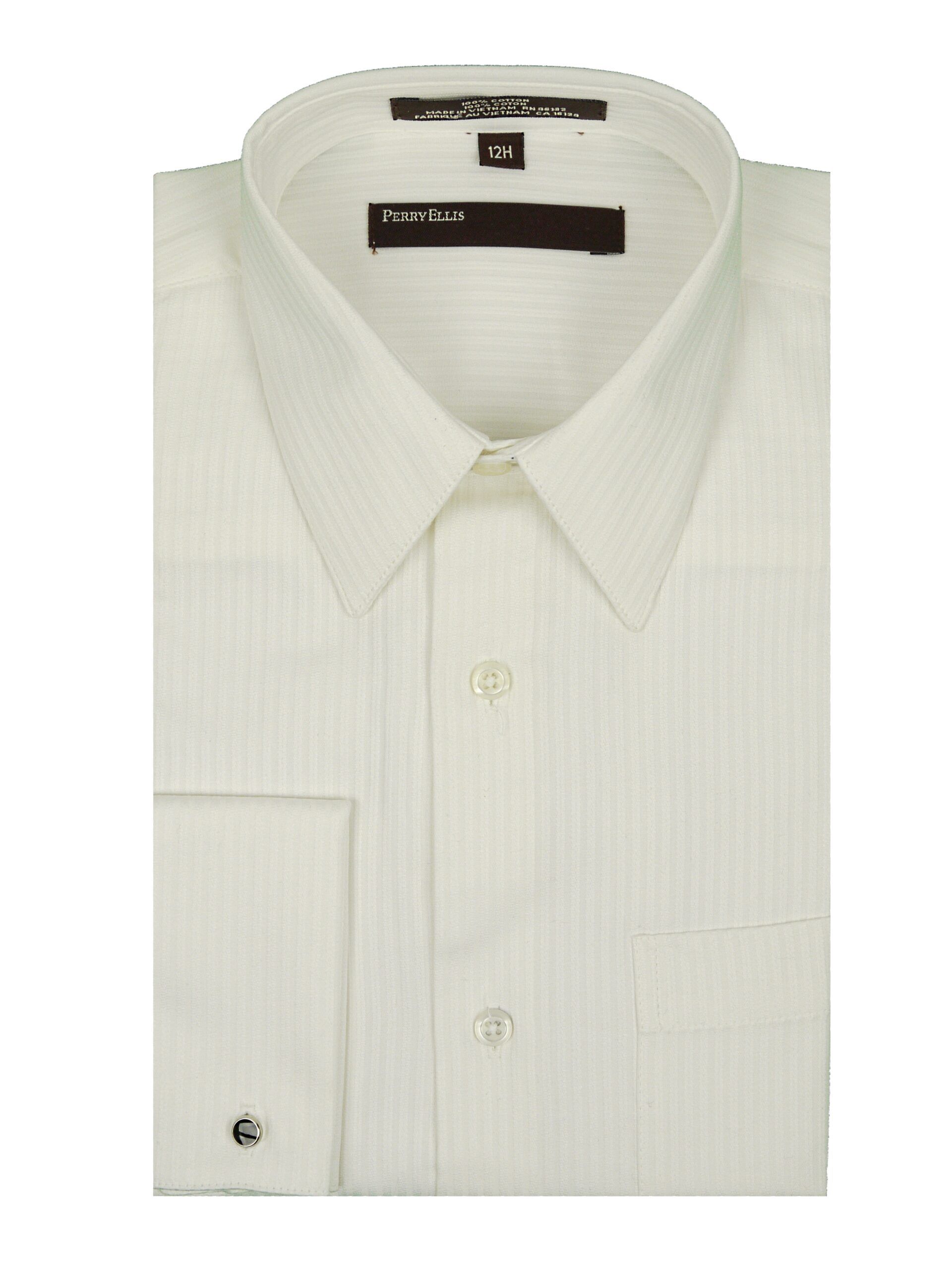 Perry ellis white dress shirt discount