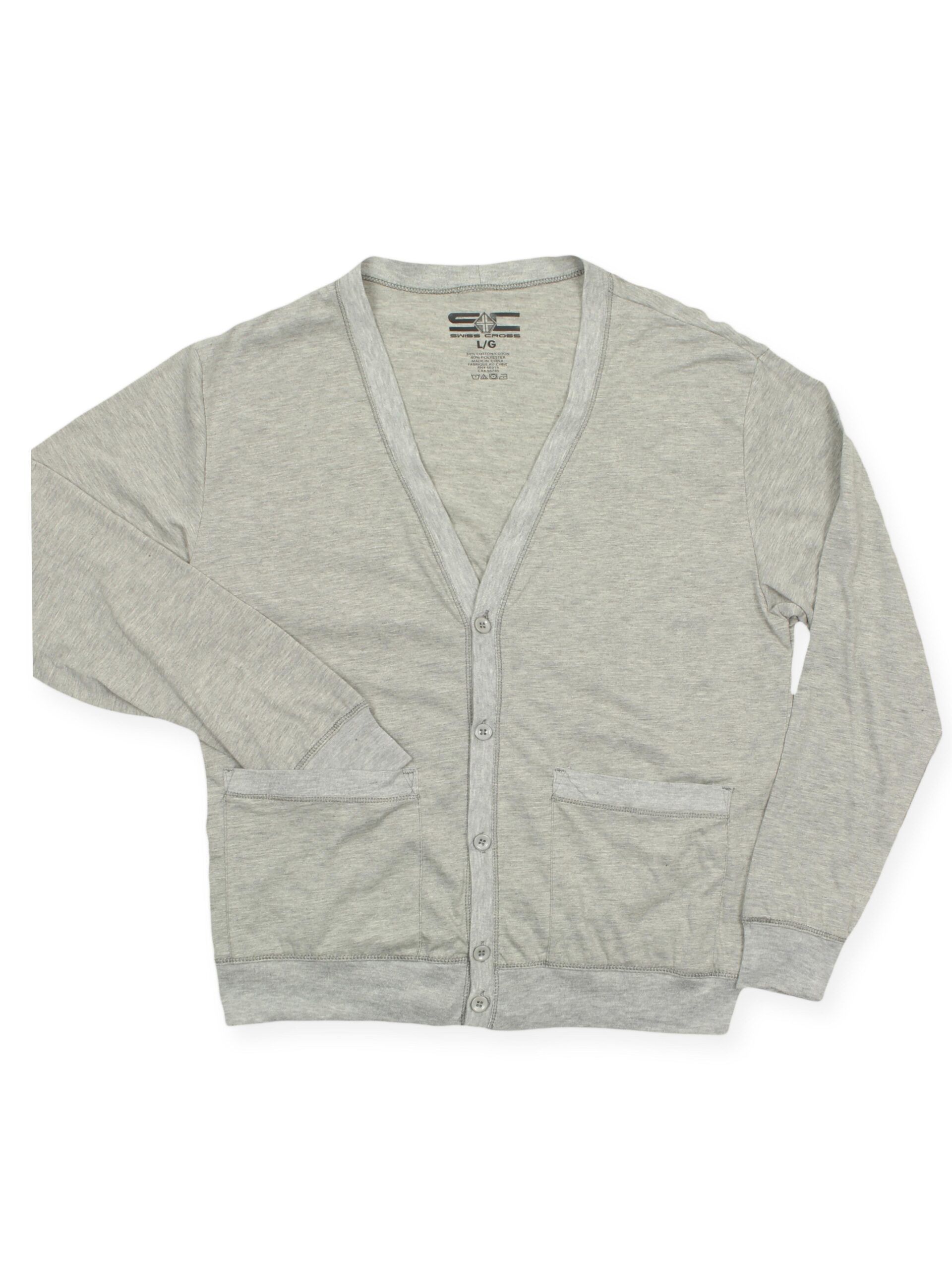 Cross discount button sweater