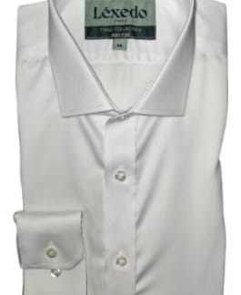 LEXEDO BOYS SLIM FIT LONG SLEEVES NON-IRON STRECH DRESS SHIRT