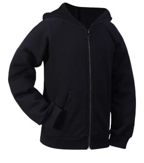 LANDS KID BOYS COTTON BLEND LONG SLEEVE FULL ZIP FRONT HOODIE SWEATSHIRT