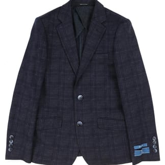 T.O. COLLECTION BOYS KNIT SLIM FIT MICROFIBER BLEND DESIGN STRETCH SUIT