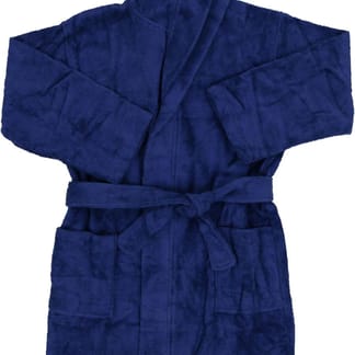 BOYS HOODED COTTON LONG SLEEVE TIE BATHROBE