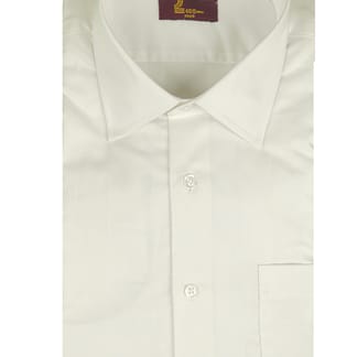 400 UOMO Mens Classic Fit 100% Cotton White on White French Cuff Dress Shirt