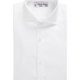 ADAM BAKER Boys Slim Fit Long Sleeve 100% Cotton Non Iron Dress Shirt