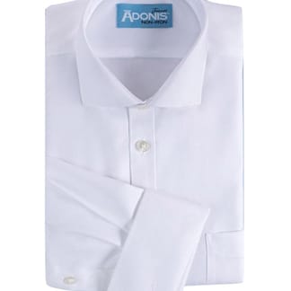 ADONIS Boys Classic Fit French Cuff Cotton Non Iron Brilliant Twill Dress Shirts