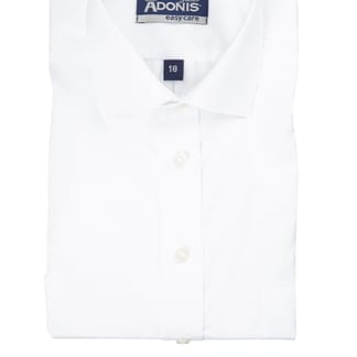ADONIS Boys Classic Fit Long Sleeve Easy Care Cotton Blend Classic Pique Shirts