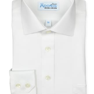 Adonis Boy's Classic-Fit Long-Sleeve Non-Iron Bold-Twill Dress Shirt. bcbt 57