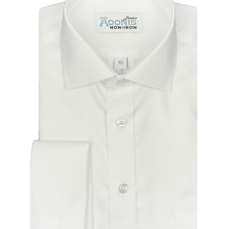 ADONIS Boys French Cuff Pinstripe Classic&Husky Fit Cotton Non Iron Dress Shirt