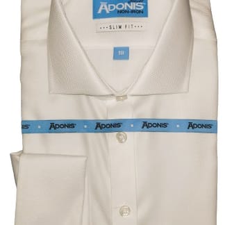 ADONIS BOYS FRENCH CUFF SLIM FIT COTTON DAZZLE DESIGN DRESS SHIRT