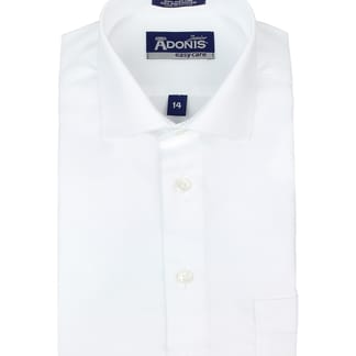 ADONIS BOYS CLASSIC FIT SANDSTONE DESIGN COTTON BLEND LONG SLEEVE DRESS SHIRT