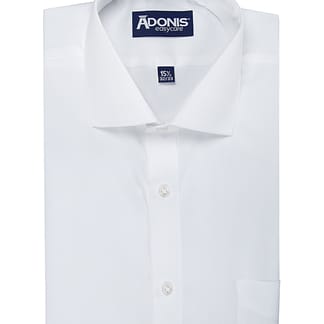 ADONIS Men Classic Fit Long Sleeve Wrinkle Free Stylish Pique Dress Shirt