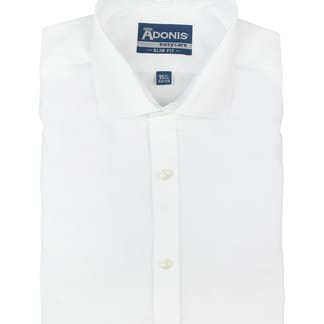 ADONIS Men Cotton Ease-Care Slim Fit Long Sleeve Profile Texture Dress Shirt
