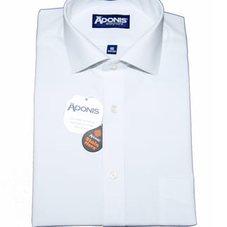 ADONIS Mens Classic Fit Long Sleeve Cotton Blend Precision Design Dress Shirt