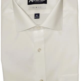 ADONIS MENS SLIM FIT COTTON BLEND LONG SLEEVES PERFECTION DESIGN DRESS SHIRT