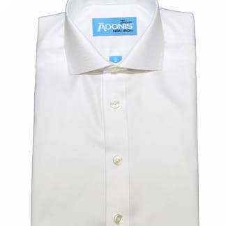 ADONIS Mens Slim Fit French Cuff 100% Cotton Non Iron Majestic Design Dress Shir
