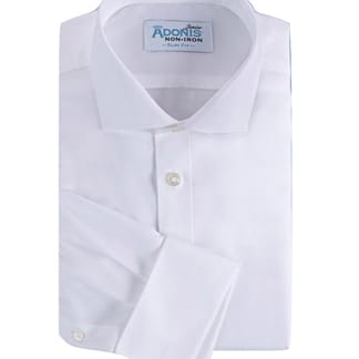 ADONIS Mens Slim Fit French Cuff Cotton Non Iron Fresh Design Dress Shirts