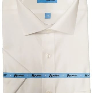 ADONIS MENS CLASSIC FIT SHORT SLEEVES COTTON SERENE DESIGN DRESS SHIRT
