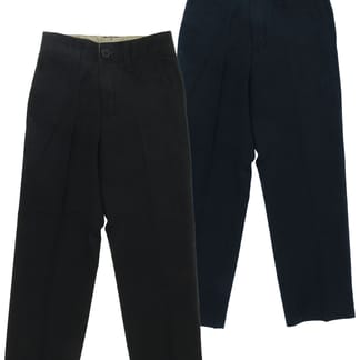 AKA Boys Slim Fit 100% Cotton Adjustable Waist Casual Pants