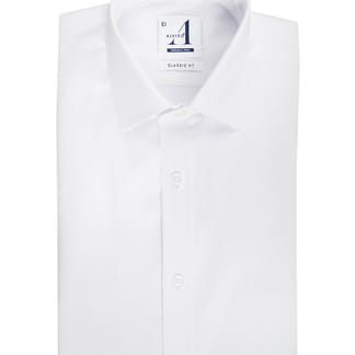 ALVISO Boys Classic Fit Long Sleeve Winkle Free Diamond Tex' White Dress Shirt