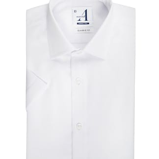 ALVISO Boys Classic Fit Short Sleeve Winkle Free Diamond Texture Dress Shirt