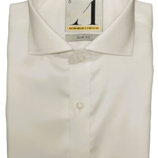 ALVISO BOYS LONG SLEEVES NI SLIM FIT STRECH DRESS SHIRT