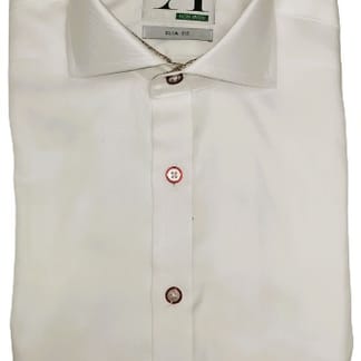 ALVISO Boys Slim Fit Long Sleeve Contrast Cotton Non Iron Dress Shirt - 4468