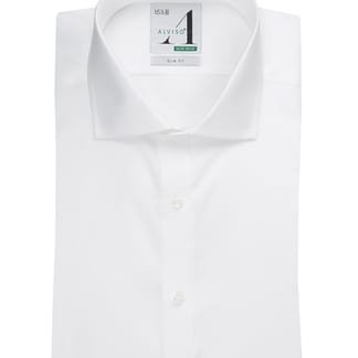 ALVISO Mens Slim Fit Long Sleeve 100% Cotton Non Iron Solid Dress Shirt