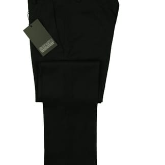 ARMANDO MARTILLO Boys Black Skinny Fit Flat Front Adjustable Waist Dress Pant