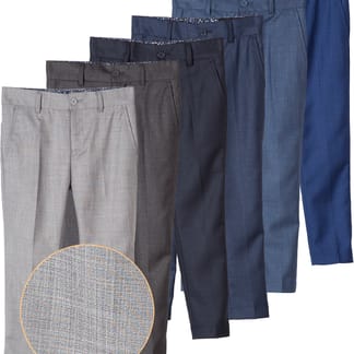 ARMANDO MARTILLO Boys Huksy Slim Fit Tweed Dress Pants 620HS